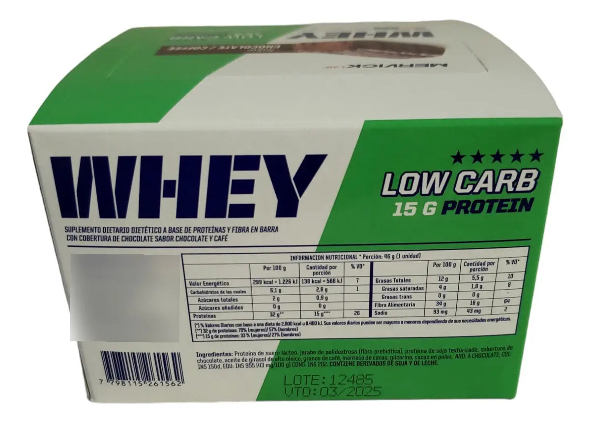 BARRA LOW CARB PROTEIN MERVICK LAB