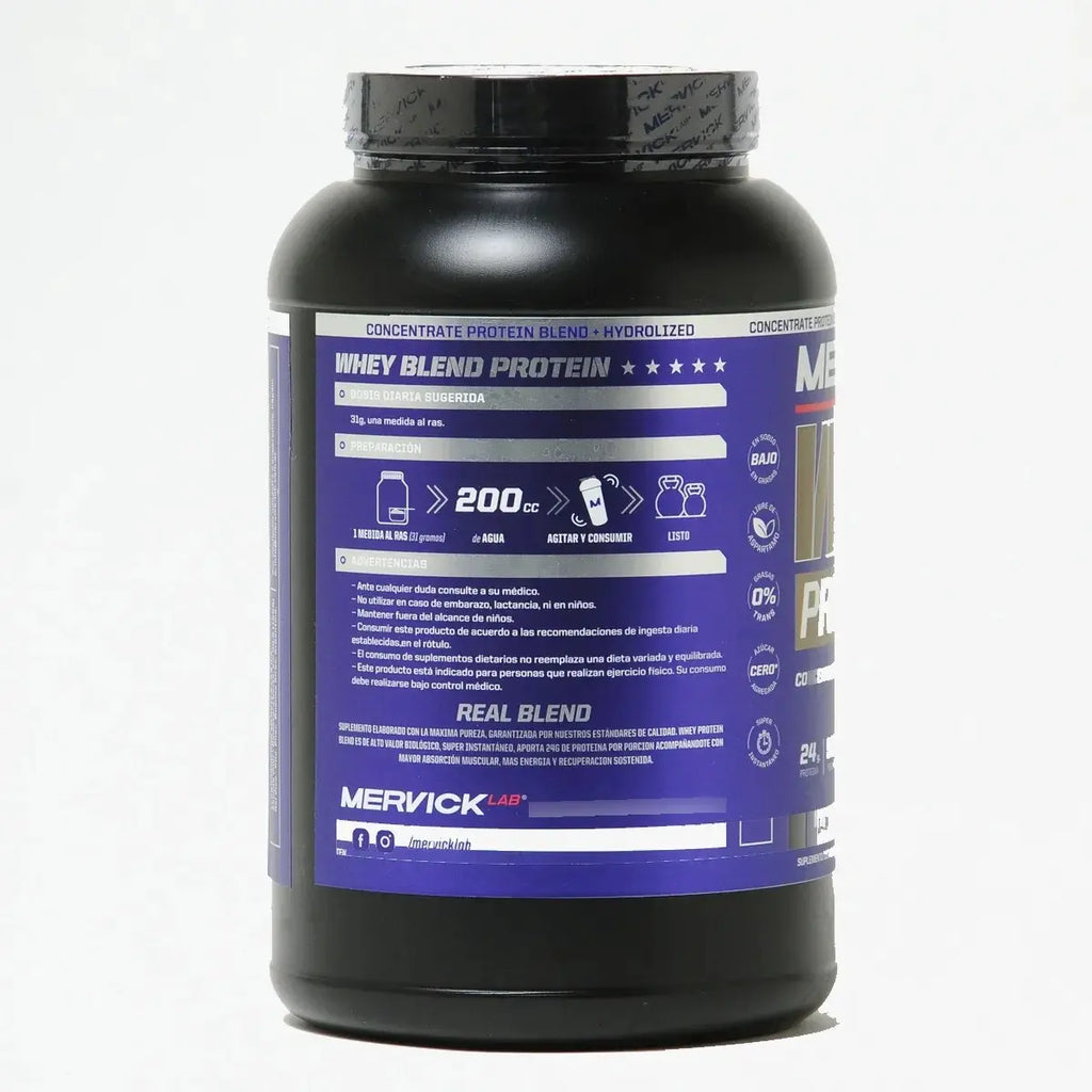 MERVICK LAB WHEY PROTEIN REAL BLEND PROTEINA 930g